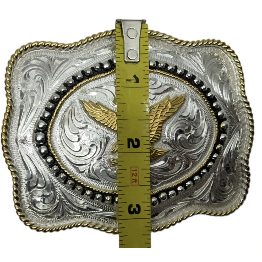 Silversmith Collection Silver &‎ Gold Eagle Belt Buckle